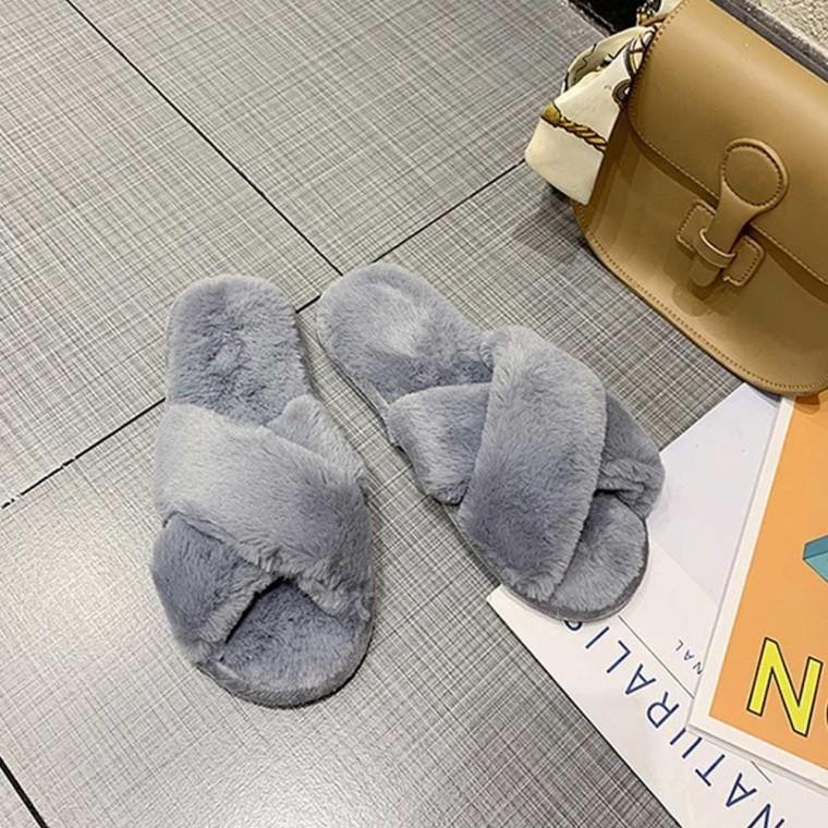 털슬리퍼 욕실 실내 거실화 밍크 사무실 에쁜 슬리퍼