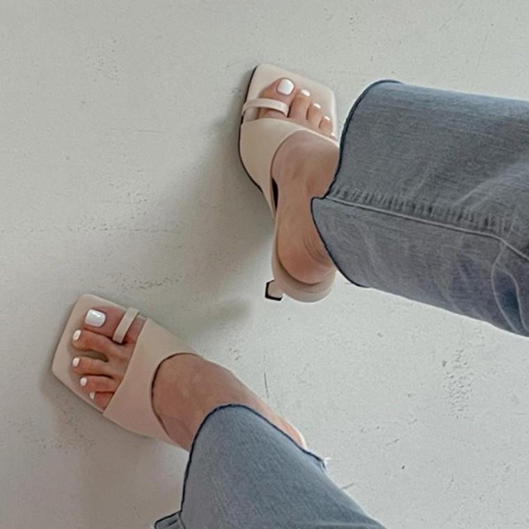 스틸레토 여성슬리퍼 뮬 블로퍼 뮬블로퍼 샌들 로퍼