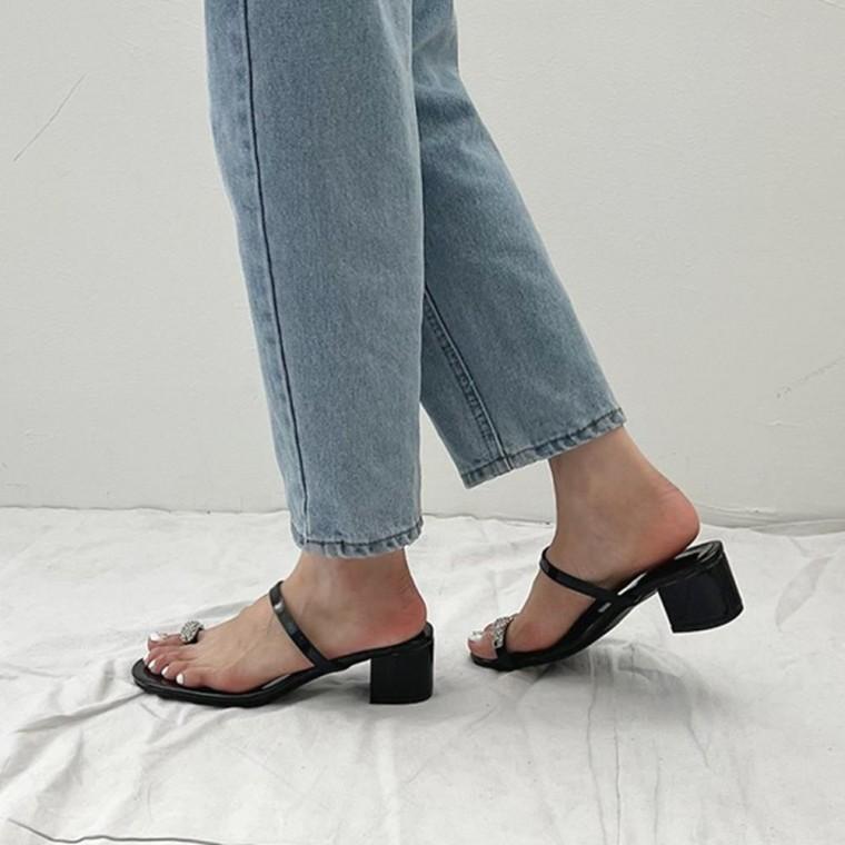 스틸레토 샌들 여성슬리퍼 여성블로퍼 블로퍼 뮬