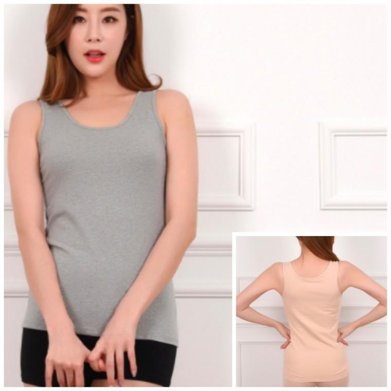 면스판나시 면스판런닝 여자민소매 여성메리야스 조끼런닝 민소매나시