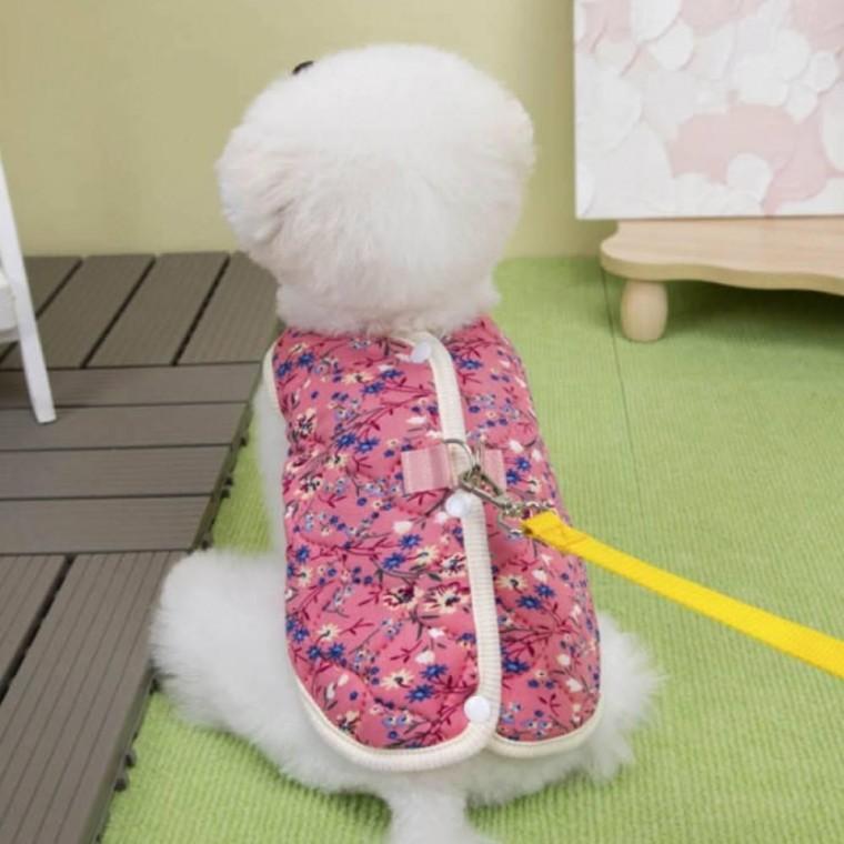 강아지옷 복고풍 가벼운 소재로 편안한 누빔 조끼