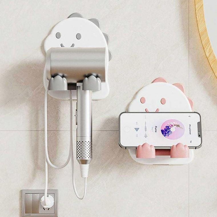 거실 화장대 화장실 욕실 휴대폰 드라이기 거치대 기걸이 홀더 기선반 수납 꽂이 기정리