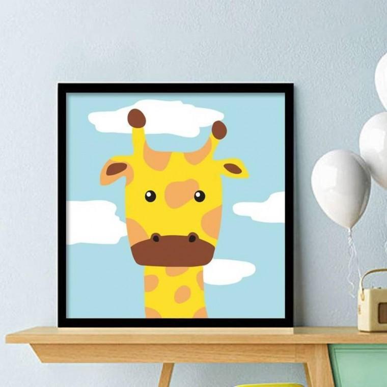 유화 그리기 세트 그림 액자 거실 캔버스 페인팅