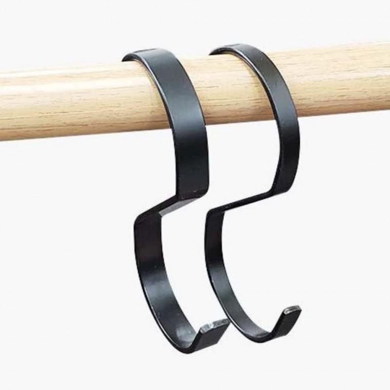 후크 가방 거실 S고리 블랙 7mm 걸이