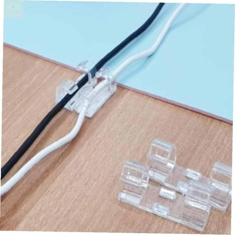 전선 정리클립 투명 소 선정리 핸드폰선정리 전선줄정리