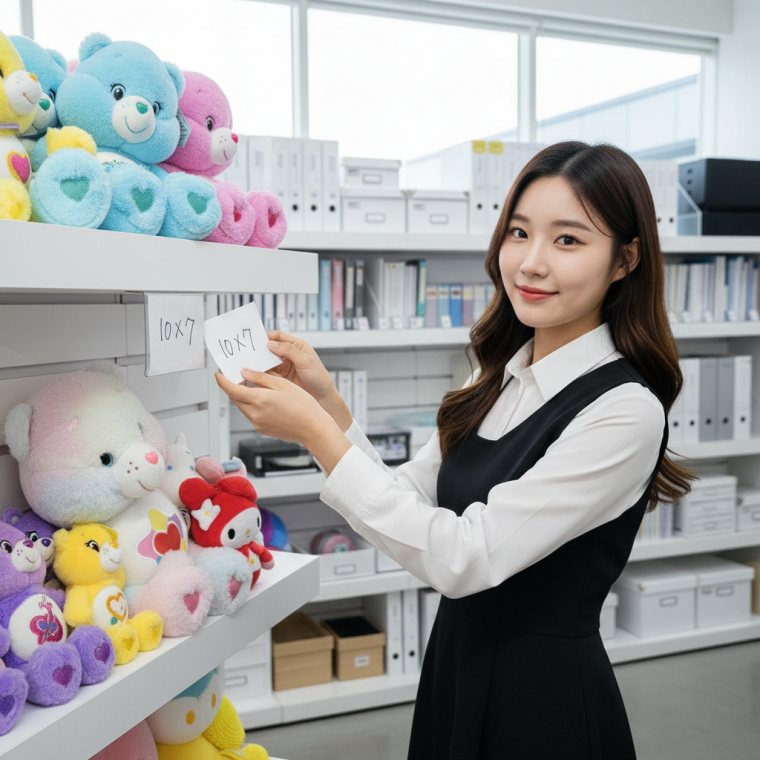 10X7 L형 부착식 라벨꽂이 가격표 홀더 7 L 수량 투명 정보 표지판 진열대 정리함