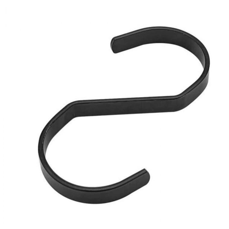 열쇠 정리 의류 S고리 블랙 10mm 걸이