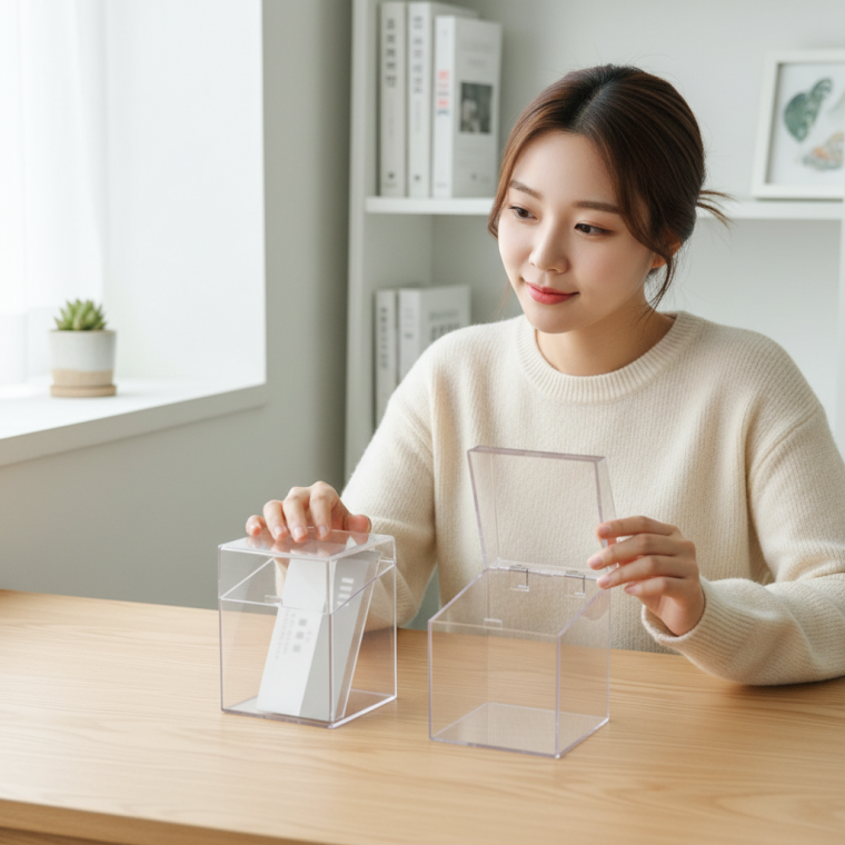 포토카드 보관함 다용도 소품 정리함 머리끈 수납케이스