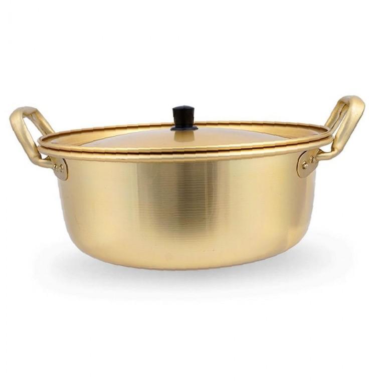 찌개포트 업소용 깔끔정리 국산 노란 양은 30cm