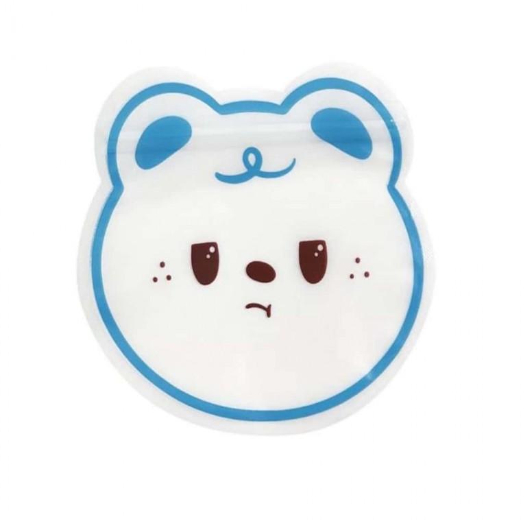 수납 정리 비즈 동물 지퍼백 곰돌이
