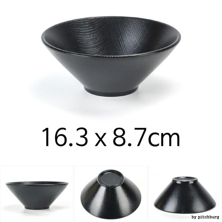 한정식 일식 면기 고급 멜라민 그릇 16.3x8.7cm 1p