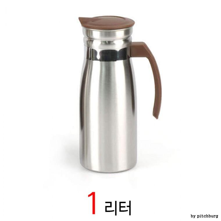 STL 스텐 손잡이 물병 1리터 1p