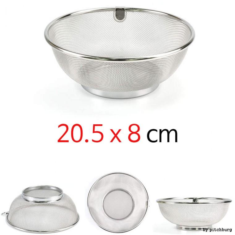 STL 원형 스텐 채반 채망 물빠짐 야채바구니 소쿠리 20.5x8cm 1p