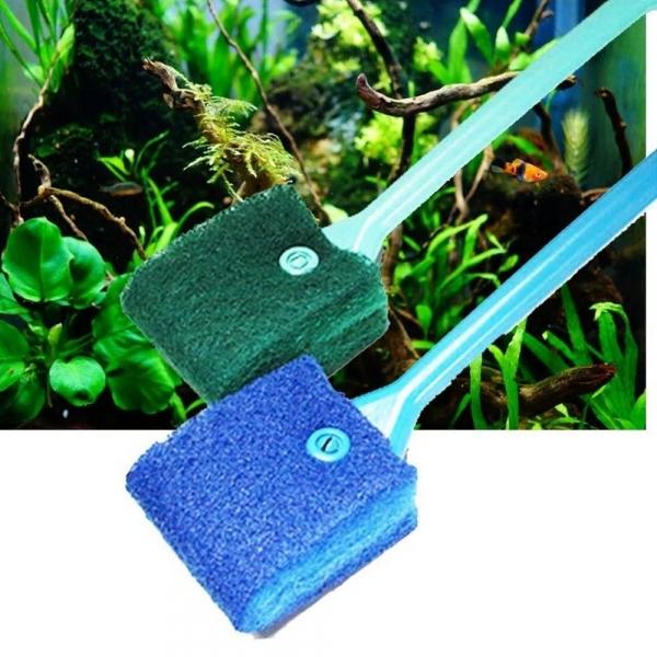 수족관브러시 스폰지 브러시 유리 청소 수족관 아쿠아