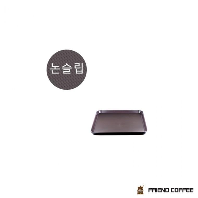 논슬립쟁반 직사각 소소 브라운 논슬립 트레이 카페트레이 카페 업소용