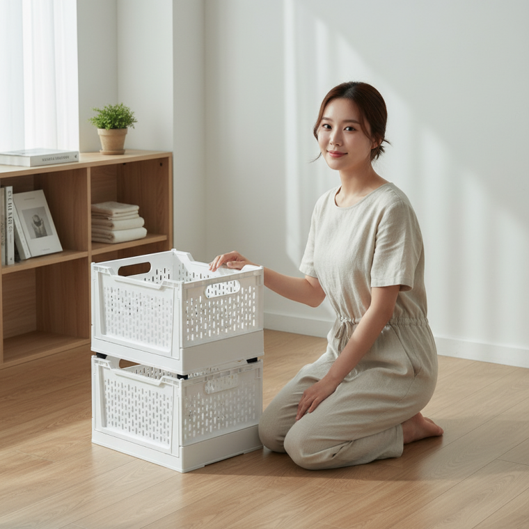 주방 화장실 수납함 다용도 정리바구니 옷 수건 책 정리용기
