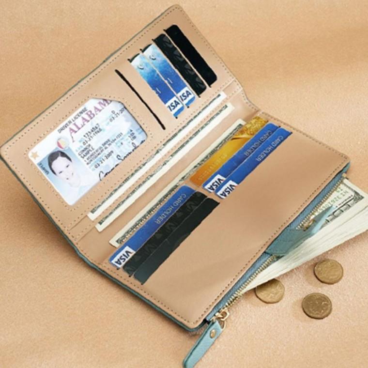 2단 지퍼 데일리 심플 1P 모던 컬러 다양한 카드 보관 월렛 지폐 수납