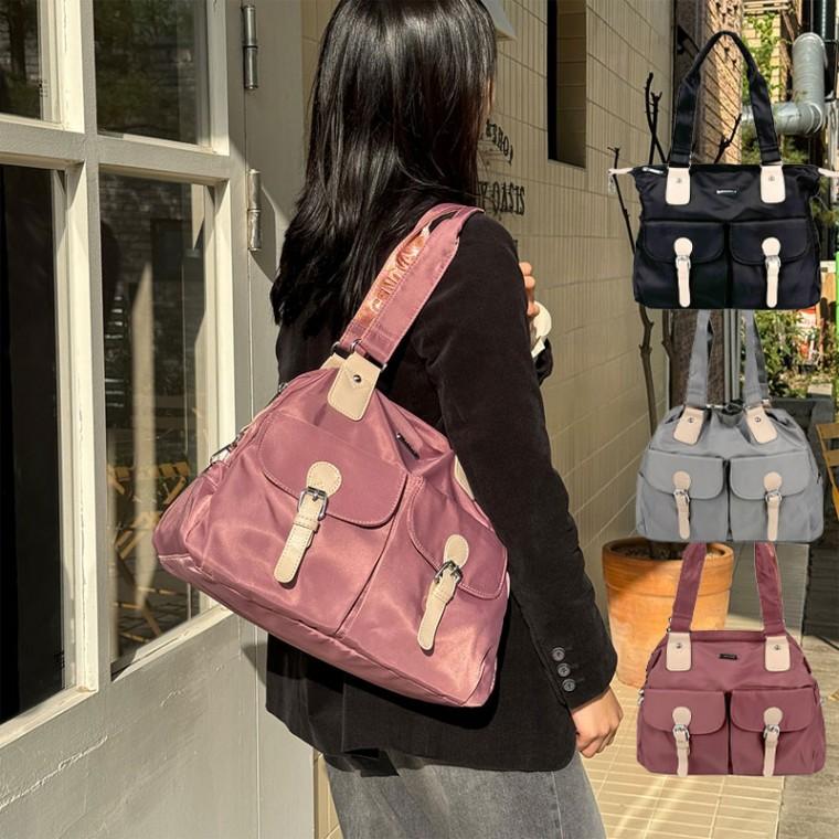 데일리 토트백 여성 캐주얼 수납 숄더 가방 출퇴근
