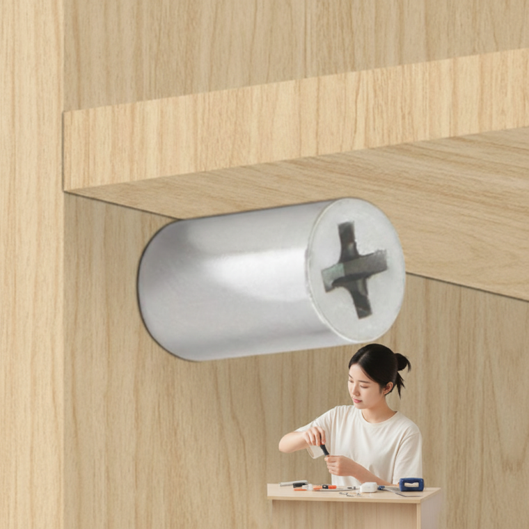 원목 수납 선반 고정용 다보 피스 벽면 무타공 받침대 나사 못 가구 인테리어 DIY 하중 지지 고정 장치