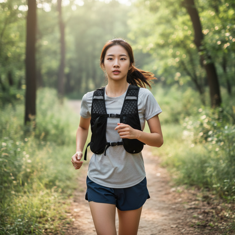 트레일 러닝조끼 마라톤 배낭 산악 달리기 조깅 경량 러닝 등산용 물병 수납 가방