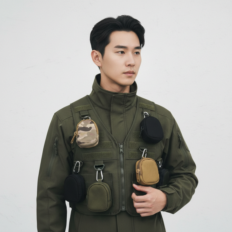 전술용 몰리 다용도 허리 파우치 군용 미니 가방 캠핑 등산 멀티 수납 힙색