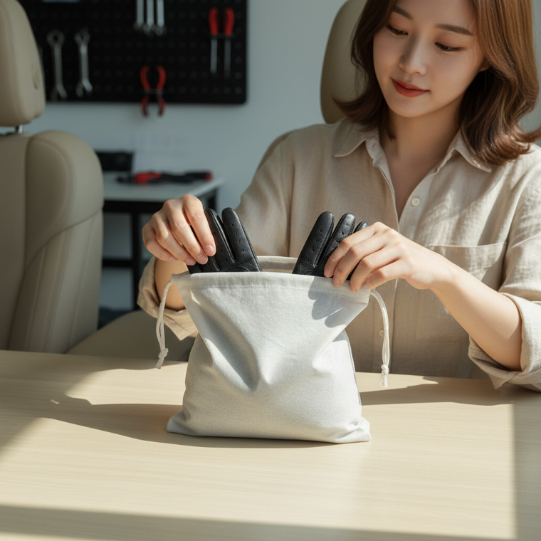 여행용 신발 보관 가방 부직포 파우치 더스트백 32X48 대형 수납 주머니