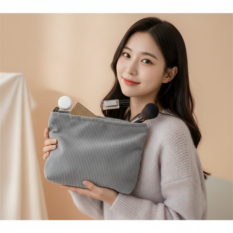 대용량 화장품 정리 수납 파우치 엑세서리 이너백