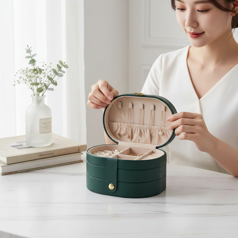 악세사리 보관함 귀걸이 반지 목걸이 수납함 고급 예물 보석함 정리대 거치대