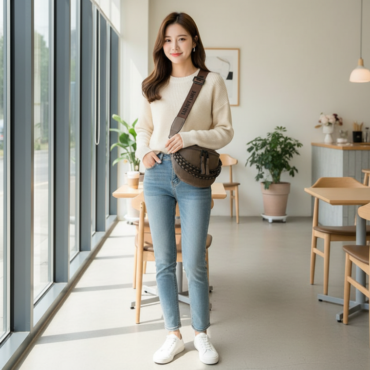 20대 데일리 가벼운 슬링백 여행용 크로스백 미니 숄더백 수납력 메신저백