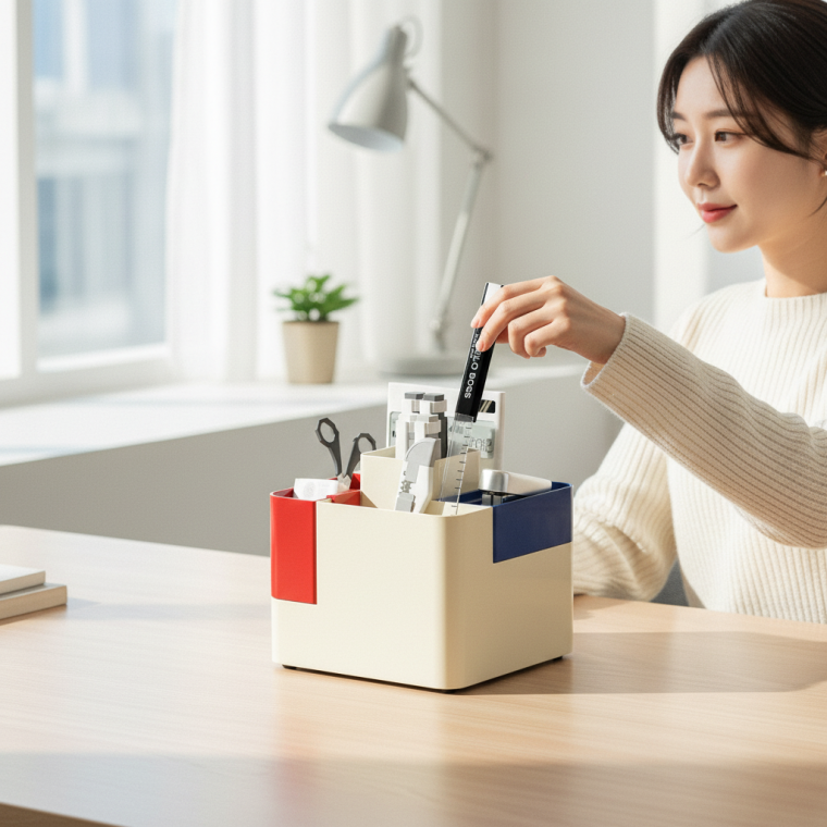 책상 서랍 정리대 사무실 수납함 데스크테리어 소품함