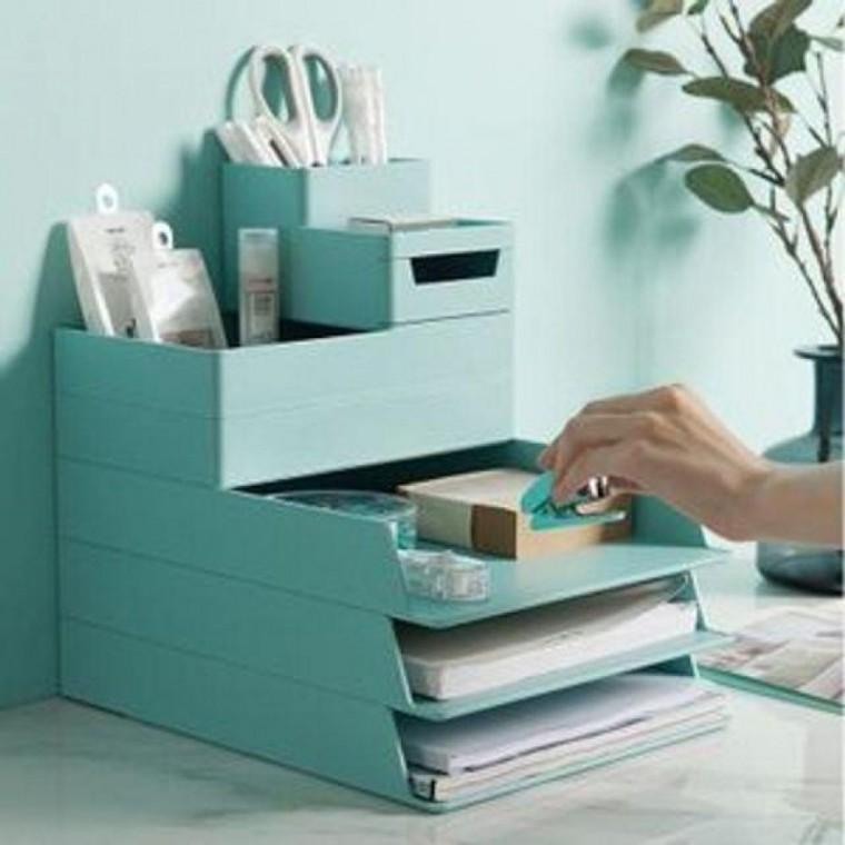 조립 수납함 데스크 사무 정리함 DIY 오거나이저 문구 용품 키보드 책상 서류 정리대