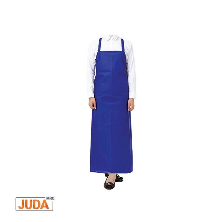 H형 우레탄 방수 앞치마 무광 대형 파랑 업소용 급식소 주방앞치마 주방위생 정육점 배식 조리복