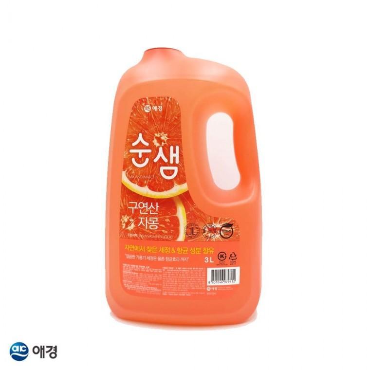 순샘 다용도 구연산 주방용세제 3L 주방세제 용세제 과일세척제 설거지용품