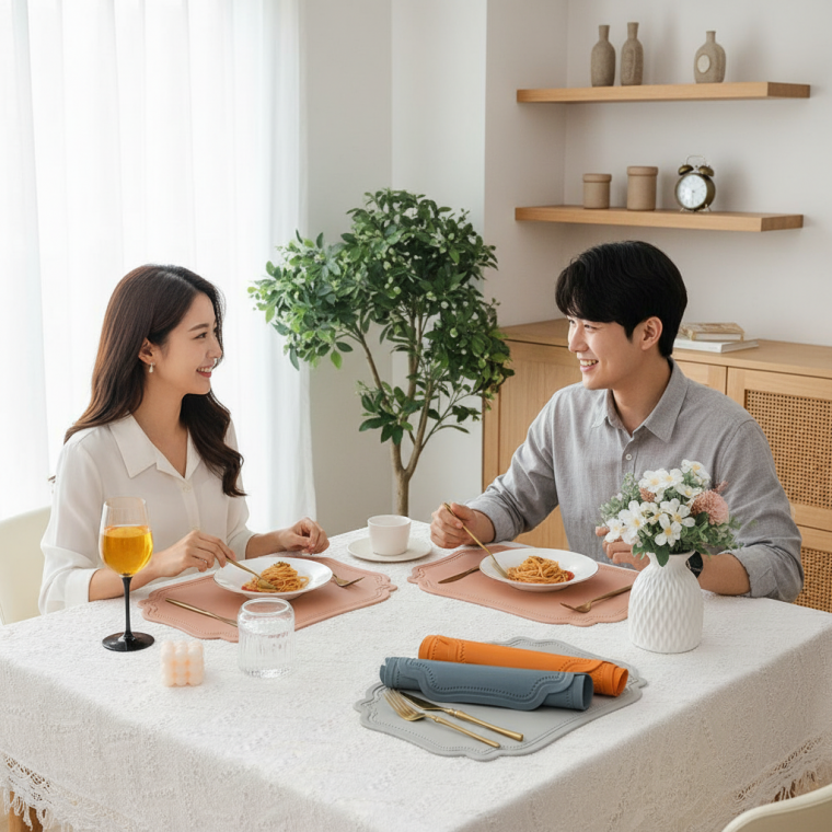 식당 방수 식탁보 오염 방지 테이블 커버 가정용 카페 주방 깔끔한 식탁