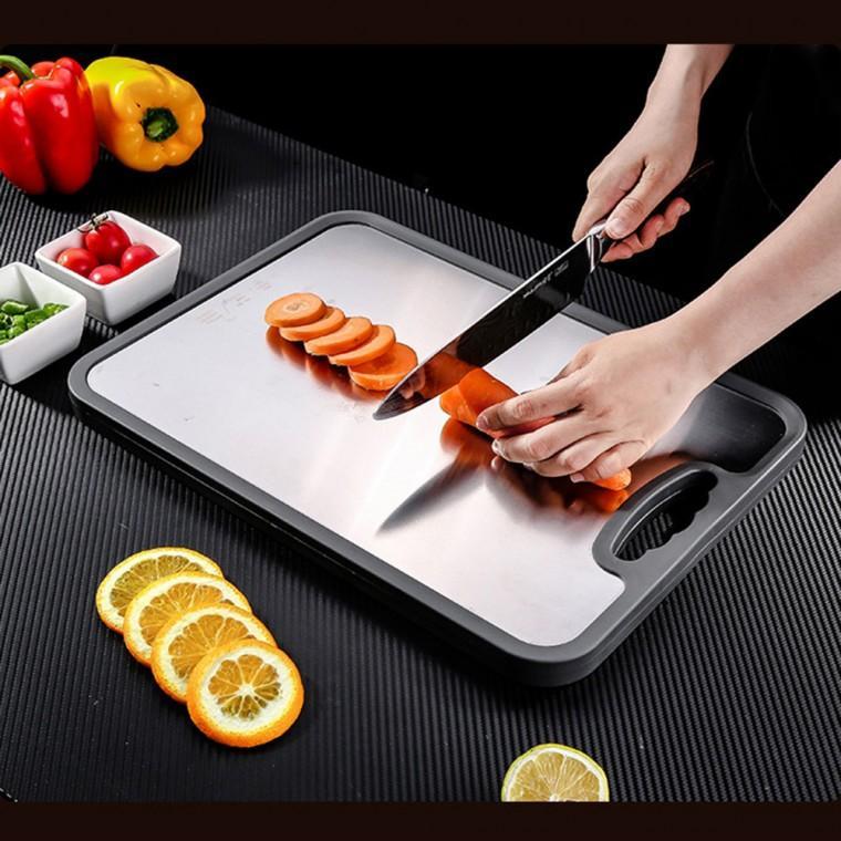 키친샵 PP 스텐 양면도마 위생 주방도마 화이트