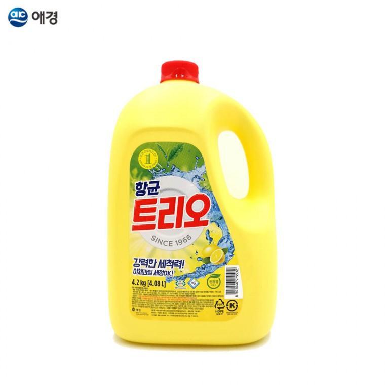 애경 향균 다용도 트리오 주방 세제 4.2kg 용기 1EA 설거지용품