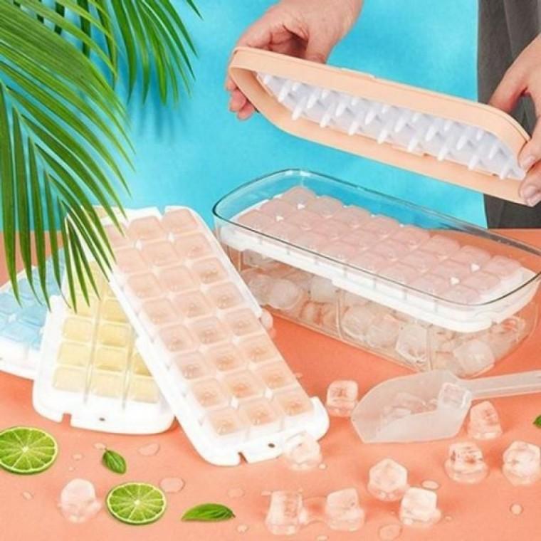 아이스큐브 냉동실 여름 보관 위스키 주방 뚜껑있는 아이스큐브 메이커 통 밀폐형 얼음틀