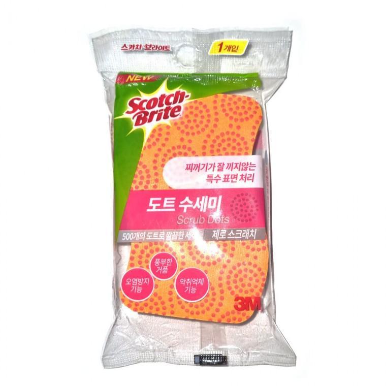 욕실 제로스크래치 도트수세미 흠집방지 세척 1개 설거지 주방 청소