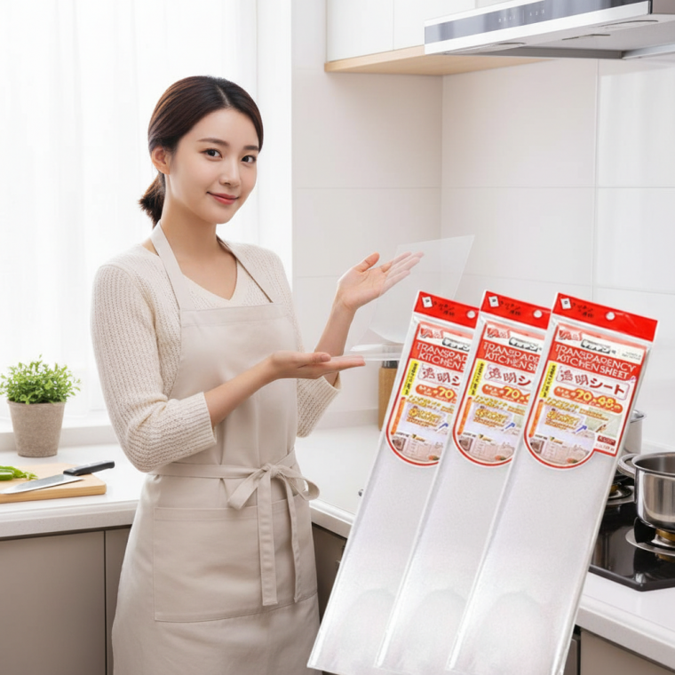 주방 기름때 방지 투명 시트 싱크대 벽면 오염 가림막 타일 필름 1롤