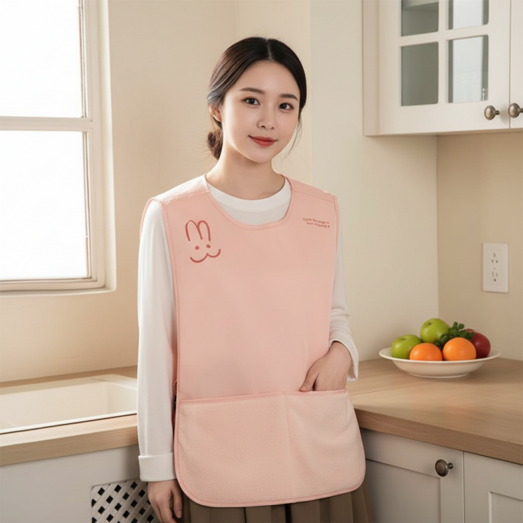 식당용 방수 조리 앞치마 포켓 포함 주방 작업용 위생 가운 조리사 카페