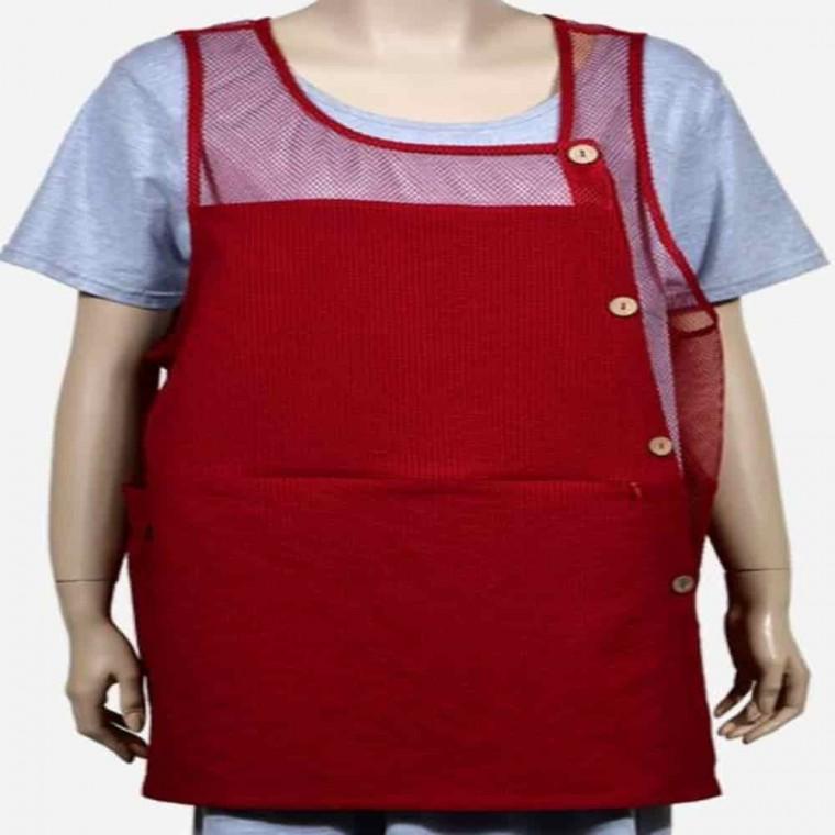 체크 내츄럴 앞치마 유치원앞치마 주방앞치마 식당앞치마제작 원피스앞치마