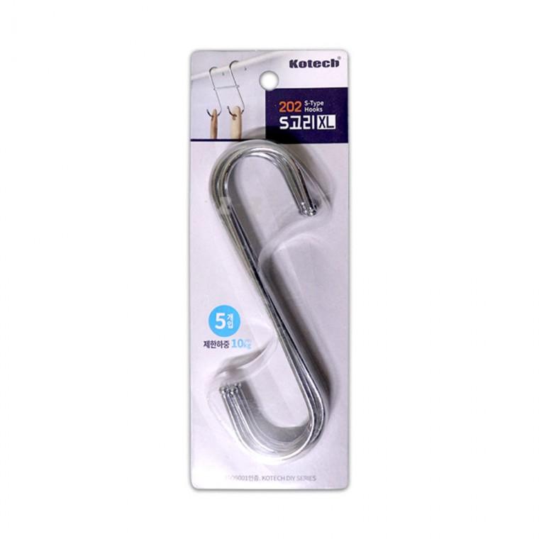 코텍 S고리 202 특대 XL 5P K-7553-H/다용도걸이/소품걸이/주방소품/백글러브/스텐레스고리/스텐고리/옷걸