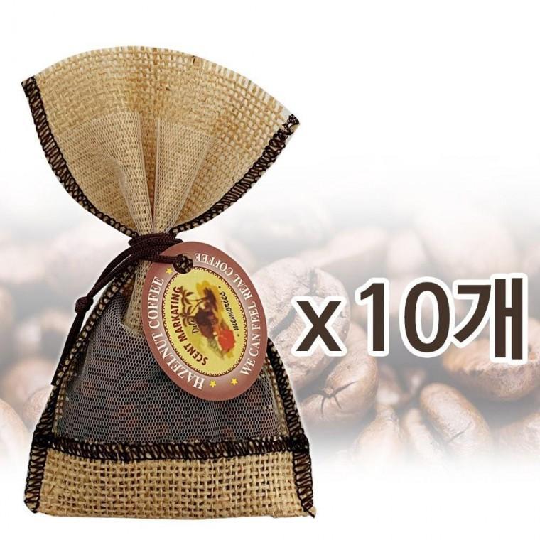 커피방향제 커피차량방향제 헤즐넛 x(10개) 차량용 디퓨져