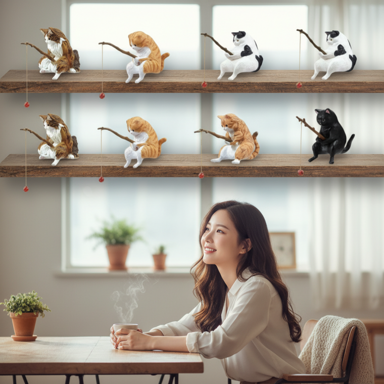 자동차 대시보드 동물 피규어 차량용 인테리어 소품 책상 장식품 귀여운 미니