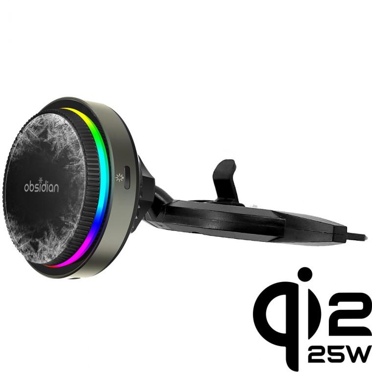 차량용 CD슬롯 Qi2 25W 맥세이프 e쿨링 핸드폰 고속 무선충전거치대