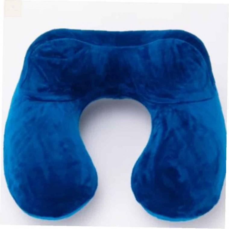 에어 목베개 블루 비행기목쿠션 휴대용목베개 여행용목배게