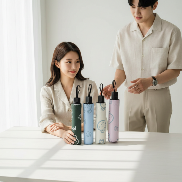 자외선 차단 양우산 겸용 3단 암막 양산 여행용 휴대용 초경량 햇빛 여름 외출
