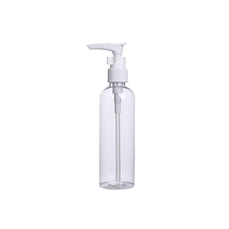 펌프형 플라스틱 투명 공병 100ml 샴푸 로션 휴대용 여행 용기 소분