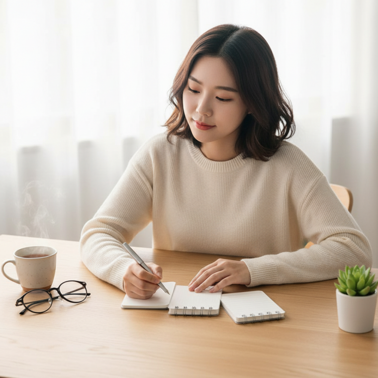 한손에 쏙 들어오는 포켓 미니 수첩 휴대용 다이어리 여행용 메모장 필기 노트