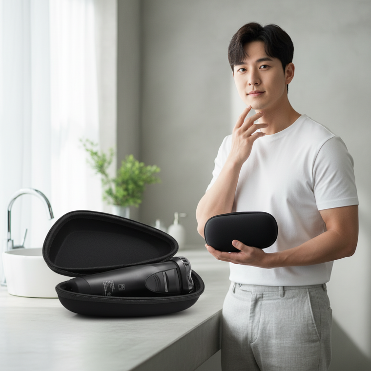 전기 면도기 휴대용 하드 케이스 여행용 파우치 보관함 2P 충격 방지 커버